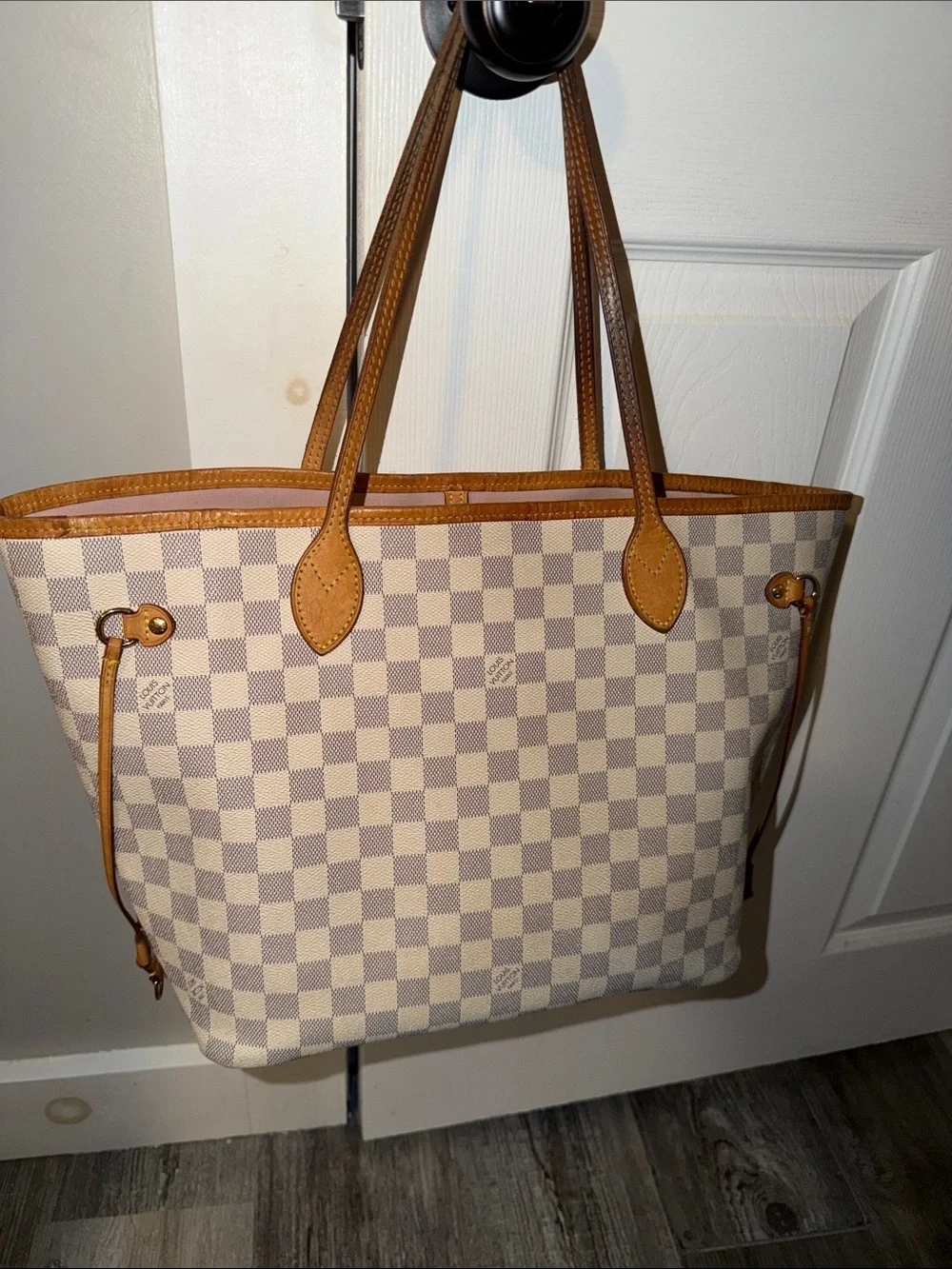 Louis Vuitton Damier Azur Rose Ballerine MM neverfull tote - Picture 5 of 17